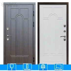 Входная дверь Престиж 126183 премиум венге Арка белое дерево