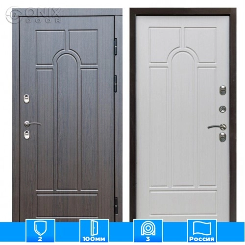 Входная дверь Престиж 126185 премиум венге Арка лиственница