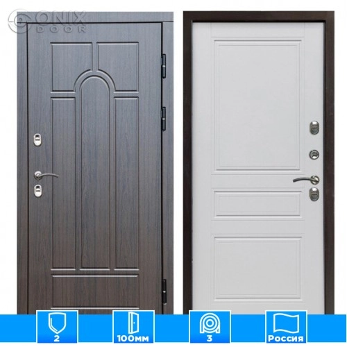 Входная дверь Престиж 126189 премиум венге белый матовый