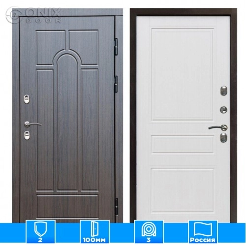 Входная дверь Престиж 126190 премиум венге белое дерево