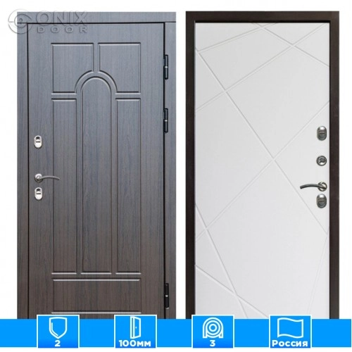 Входная дверь Престиж 126195 премиум венге белый