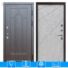 Входная дверь Престиж 126196 премиум венге Бетон светлый