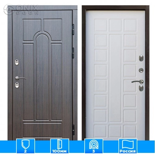 Входная дверь Престиж 126202 премиум венге белое дерево