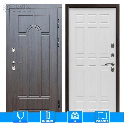 Входная дверь Престиж 126206 премиум венге белое дерево