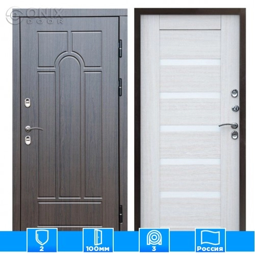 Входная дверь Престиж 126209 премиум венге Царга лиственница