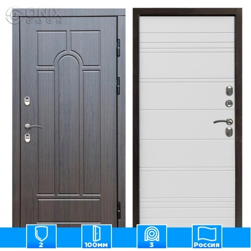 Входная дверь Престиж 126210 премиум венге white line