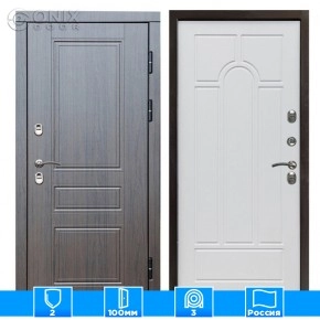 Входная дверь Престиж 126220 премиум венге Арка белое дерево