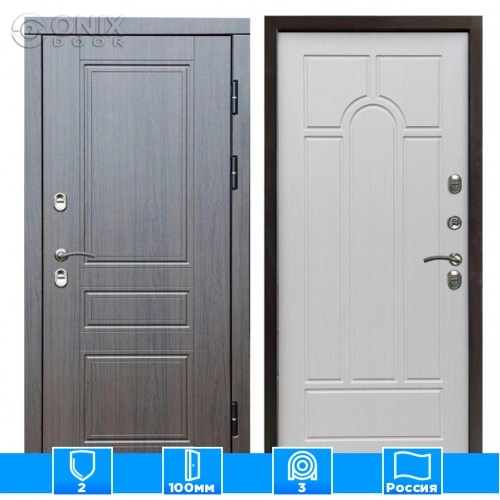 Входная дверь Престиж 126222 премиум венге Арка лиственница