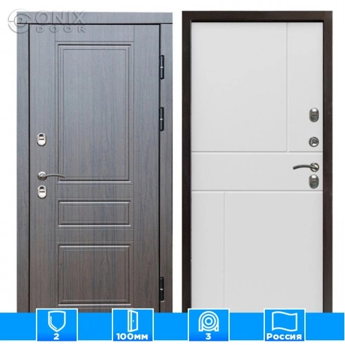 Входная дверь Престиж 126223 премиум венге белый