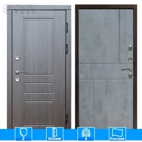 Входная дверь Престиж 126225 премиум венге бетон темный