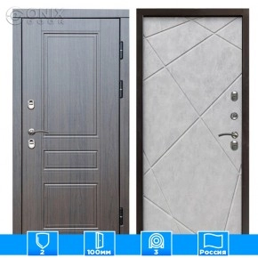 Входная дверь Престиж 126233 премиум венге Бетон светлый