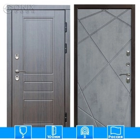 Входная дверь Престиж 126234 премиум венге бетон темный