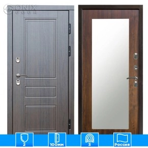 Входная дверь Престиж 126253 премиум венге Зеркало триумф дуб