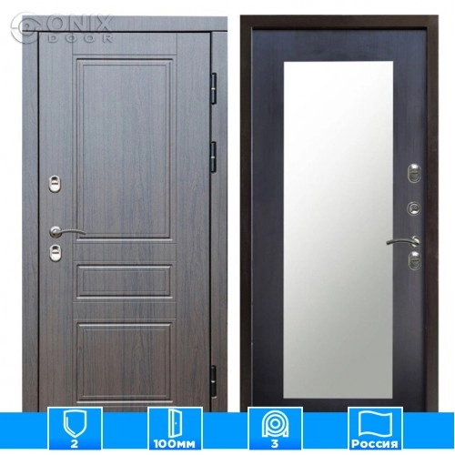 Входная дверь Престиж 126255 премиум венге Зеркало триумф венге