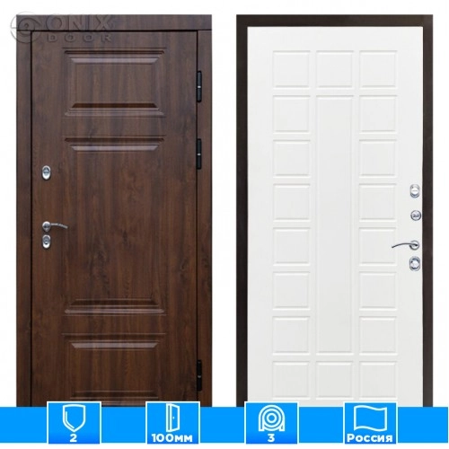 Входная дверь Престиж 126256 премиум белое дерево