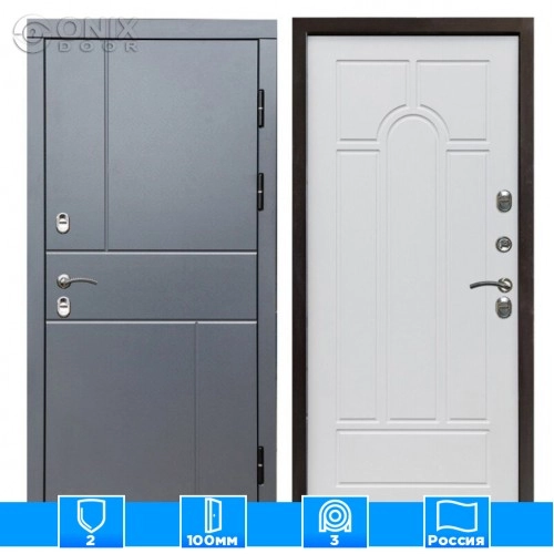 Входная дверь Престиж 126271 Арка белое дерево