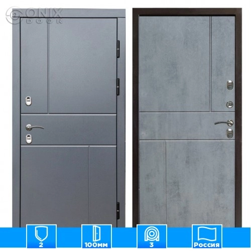 Входная дверь Престиж 126276 бетон темный