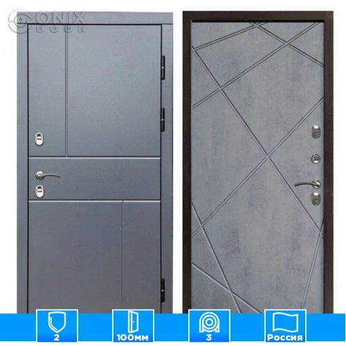 Входная дверь Престиж 126285 бетон темный