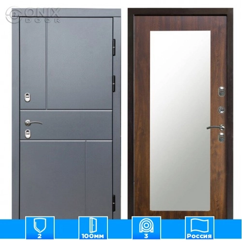 Входная дверь Престиж 126304 Зеркало триумф дуб