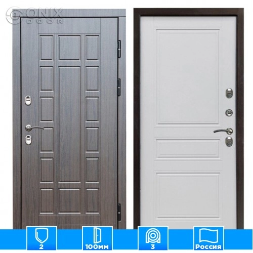 Входная дверь Престиж 126313 венге белый матовый