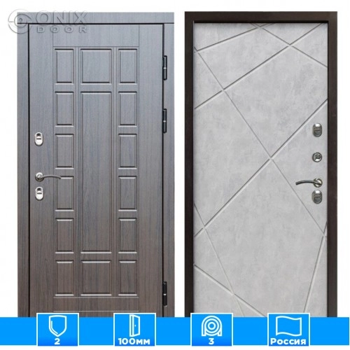 Входная дверь Престиж 126320 венге Бетон светлый