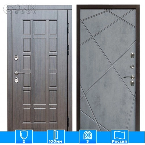 Входная дверь Престиж 126321 венге бетон темный