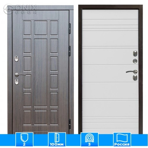 Входная дверь Престиж 126334 венге white line