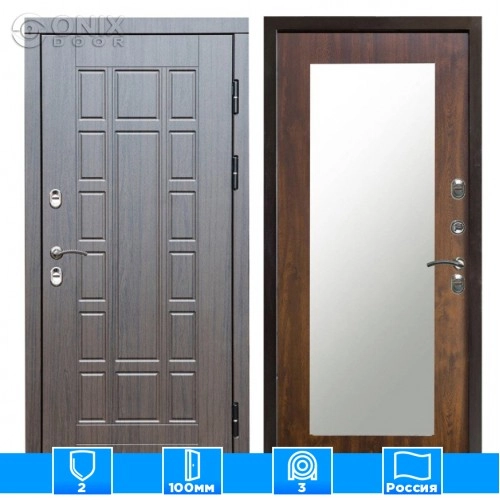 Входная дверь Престиж 126340 венге Зеркало триумф дуб