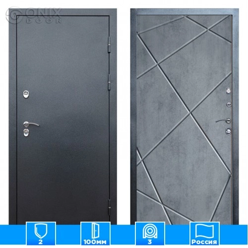 Входная дверь Престиж 126365 бетон темный