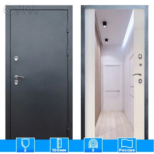 Входная дверь Престиж 126379 Зеркало лиственница