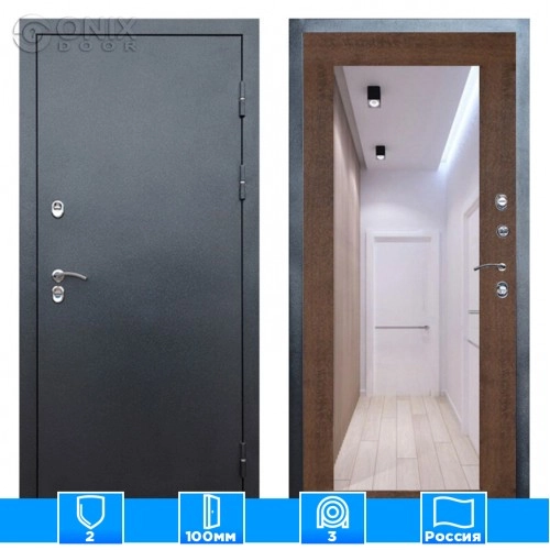 Входная дверь Престиж 126381 Зеркало триумф дуб