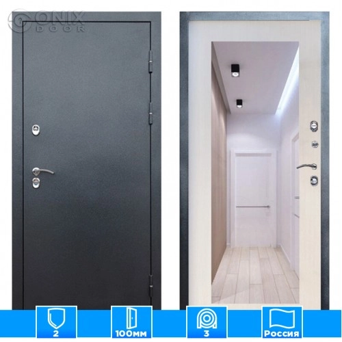 Входная дверь Престиж 126382 Зеркало триумф лиственница