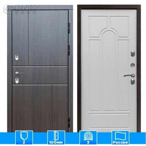 Входная дверь Престиж 126387 венге Арка лиственница