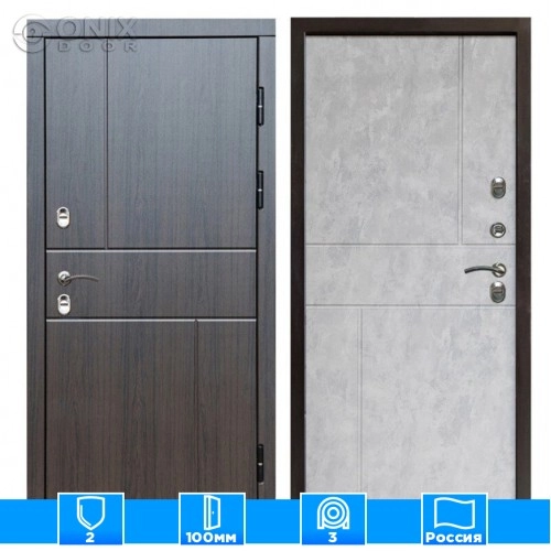 Входная дверь Престиж 126389 венге бетон светлый