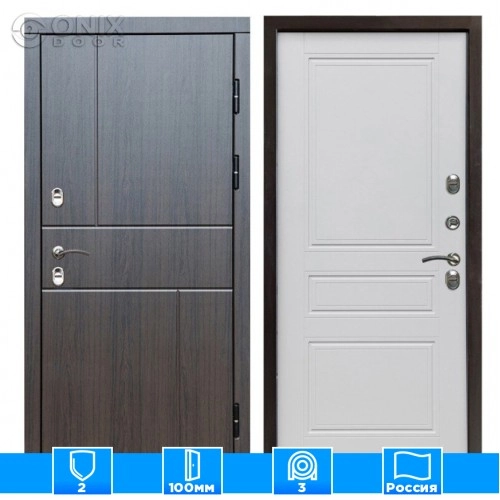 Входная дверь Престиж 126391 венге белый матовый