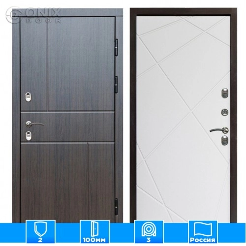 Входная дверь Престиж 126396 венге белый