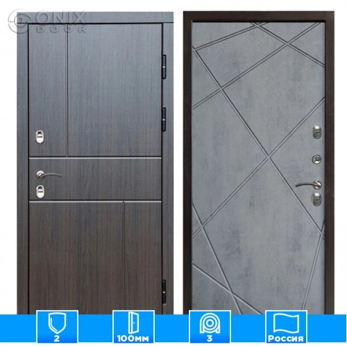 Входная дверь Престиж 126398 венге бетон темный