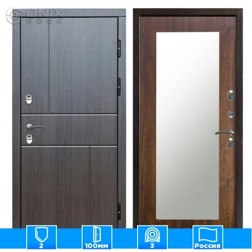 Входная дверь Престиж 126417 венге Зеркало триумф дуб