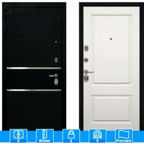 Входная дверь Мираж 121470 Белый/Черный