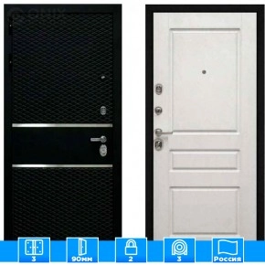 Входная дверь Мираж 121472 Белый/Черный