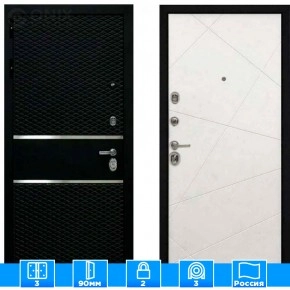 Входная дверь Мираж 121473 Белый/Черный