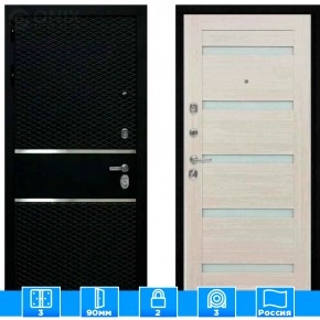 Входная дверь Мираж 121474 Светлый/Черный