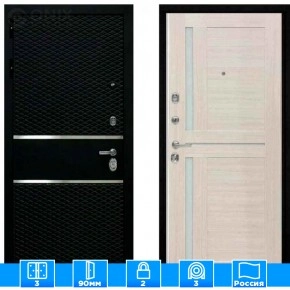 Входная дверь Мираж 121475 Светлый/Черный