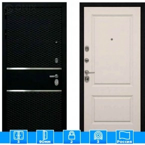 Входная дверь Мираж 121476 Светлый/Черный