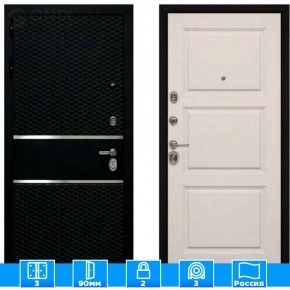 Входная дверь Мираж 121477 Светлый/Черный