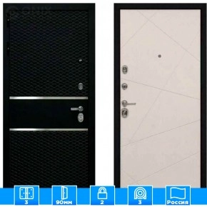 Входная дверь Мираж 121479 Светлый/Черный