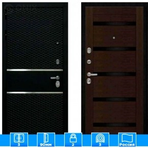 Входная дверь Мираж 121483 Венге/Черный