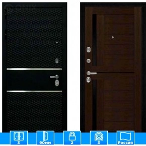 Входная дверь Мираж 121484 Венге/Черный