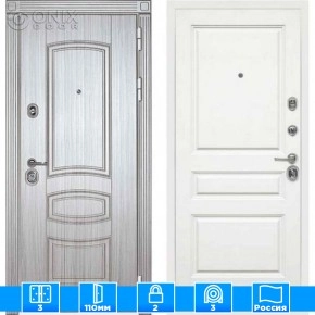 Входная дверь Мираж 121553 Белый/Серый