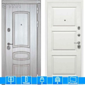 Входная дверь Мираж 121560 Белый/Серый